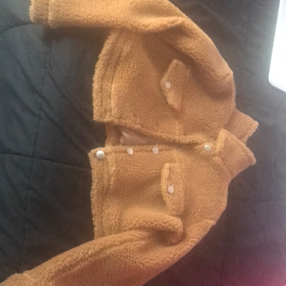 Brown teddy jacket